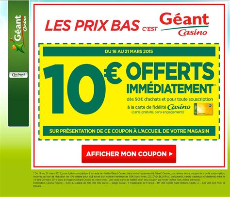  reduction geant casino drive